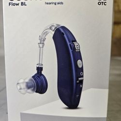 New Soundure Flow BL or BG Rechargeable OTC Hearing Aids Amplifiers 