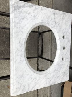 Marble top for sink