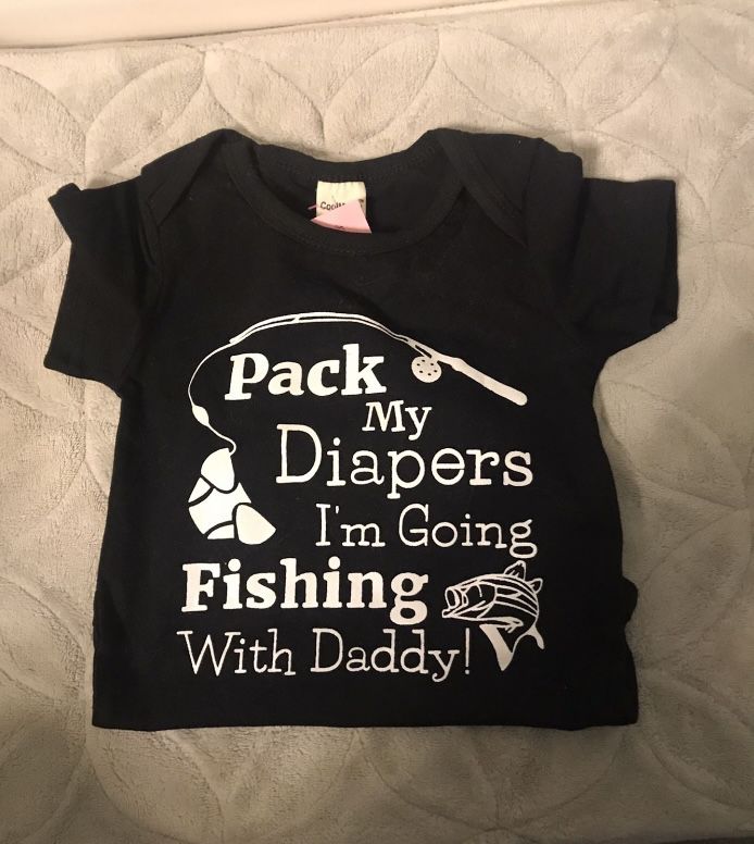 Onesie - Pack My Diapers I’m Going Fishing With My Daddy 