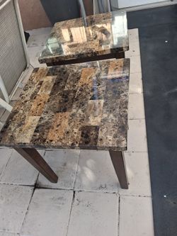 Set Of Two Side Marble- Look Top..!!