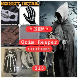 💥New💥
Grim Reaper costume
Disfraz de la Parca
