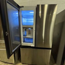 SAMSUNG BESPOKE REFRIGERATOR FRENCH DOOR 3 DOORS STAINLESS STEEL LIKE NEW 