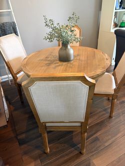 Round table and 4 chairs