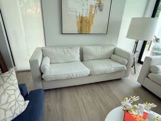 Artefacto Designer Sofa & Matching Daybed – Performance Fabric – Excellent Condition