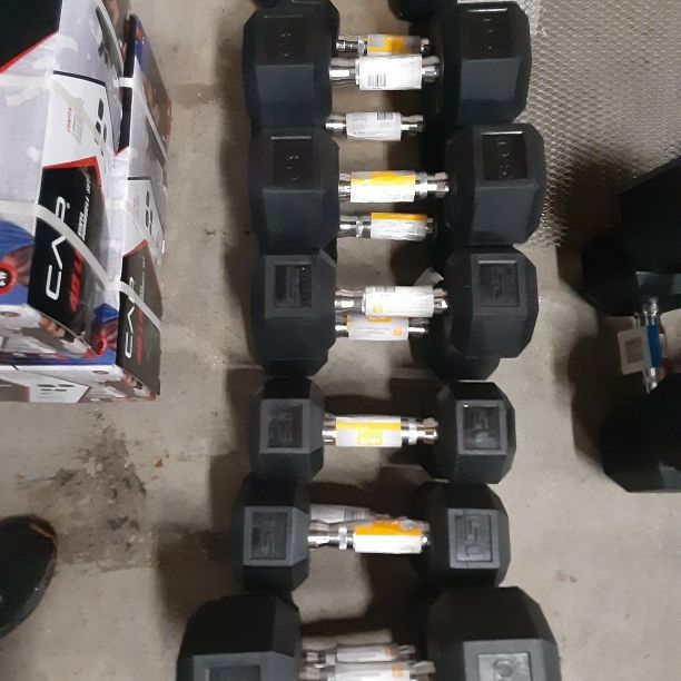 Dumbells, Plate Weights Neoprene, Rubber And Vinyl