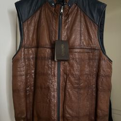 Reversible Handmade Mexican Leather Vest 