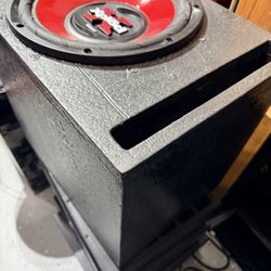 Clean Sony 12” Sub On Custom Ported Box 