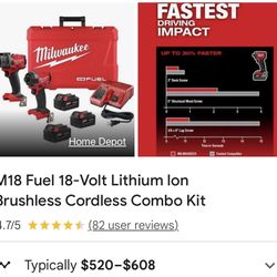 Milwaukee And Ridgid Tool Set 