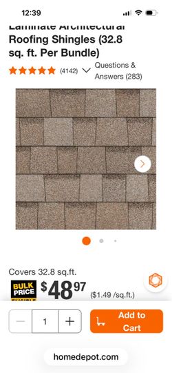 New! Shingles Owens Corning Oakridge , Amber color