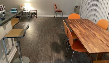 Ikea Table + free orange chairs