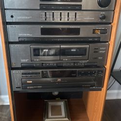 Vintage Sony LBT-D105 Hi Fi Stereo Double Deck Receiver System Dual CassetteREAD And CD Player