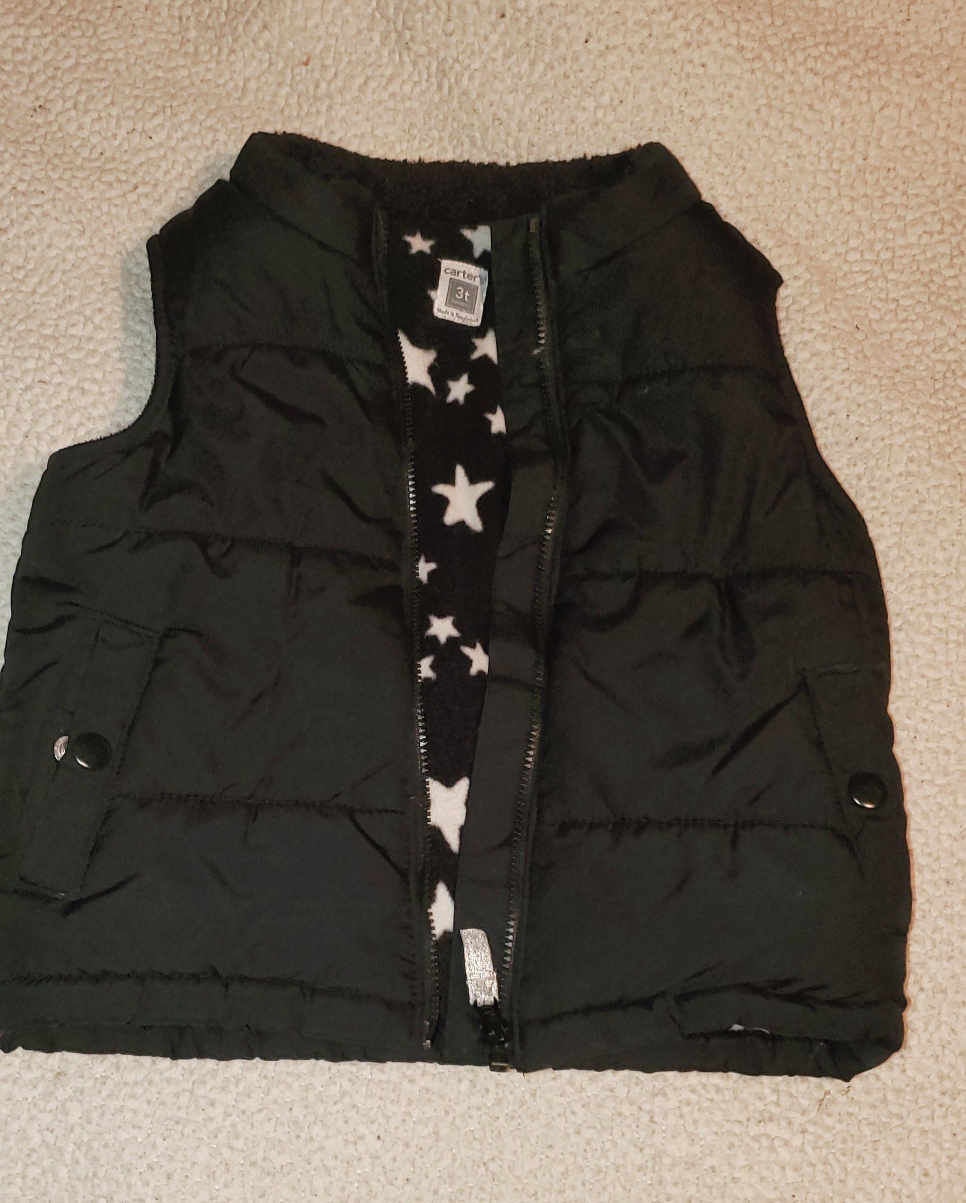 Girls Black Puffer Vest