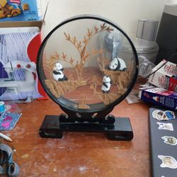 Antique Chinese Cork Diorama