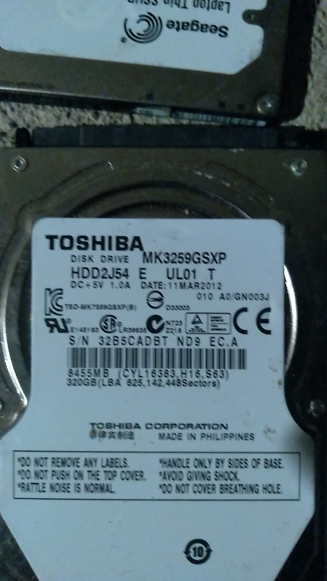 TOSHIBA disk drive