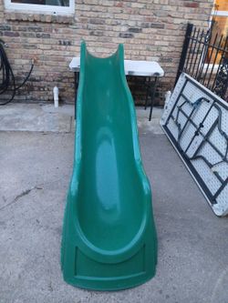 Big green slide.