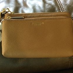 Coach Wristlet  In Caramel Leather NWT