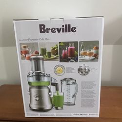 Breville Juice Fountain Cold Plus Juicer, BJE530, Brushed Stainless Steel, 70 fl oz