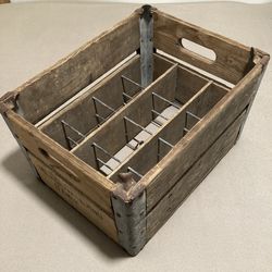 Vintage Meadowland dairy crate
