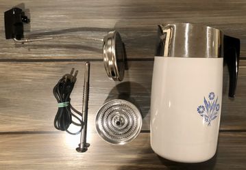 VINTAGE CORNING WARE 10 CUP COFFEE POT PERCOLATOR ☕️