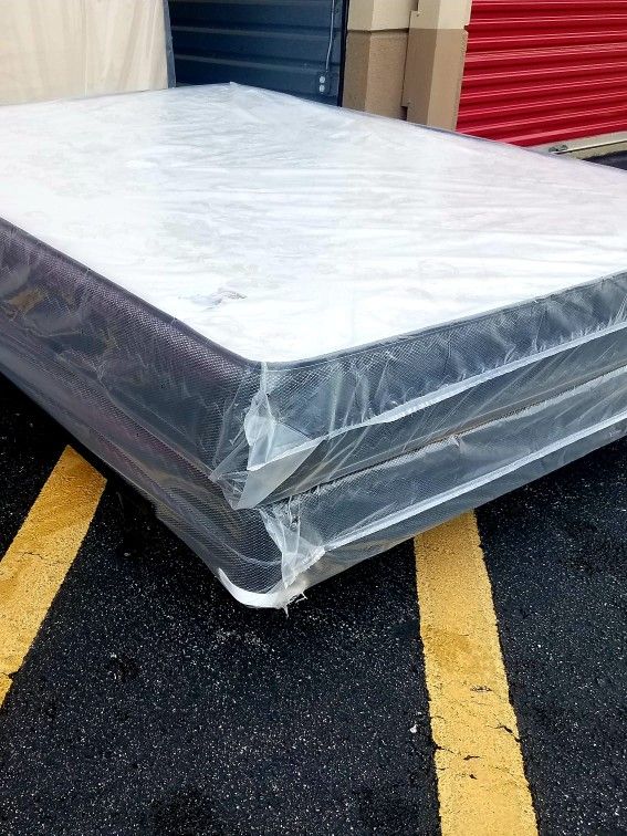 NEW QUEEN MATTRESS with BOX SPRING Furniture