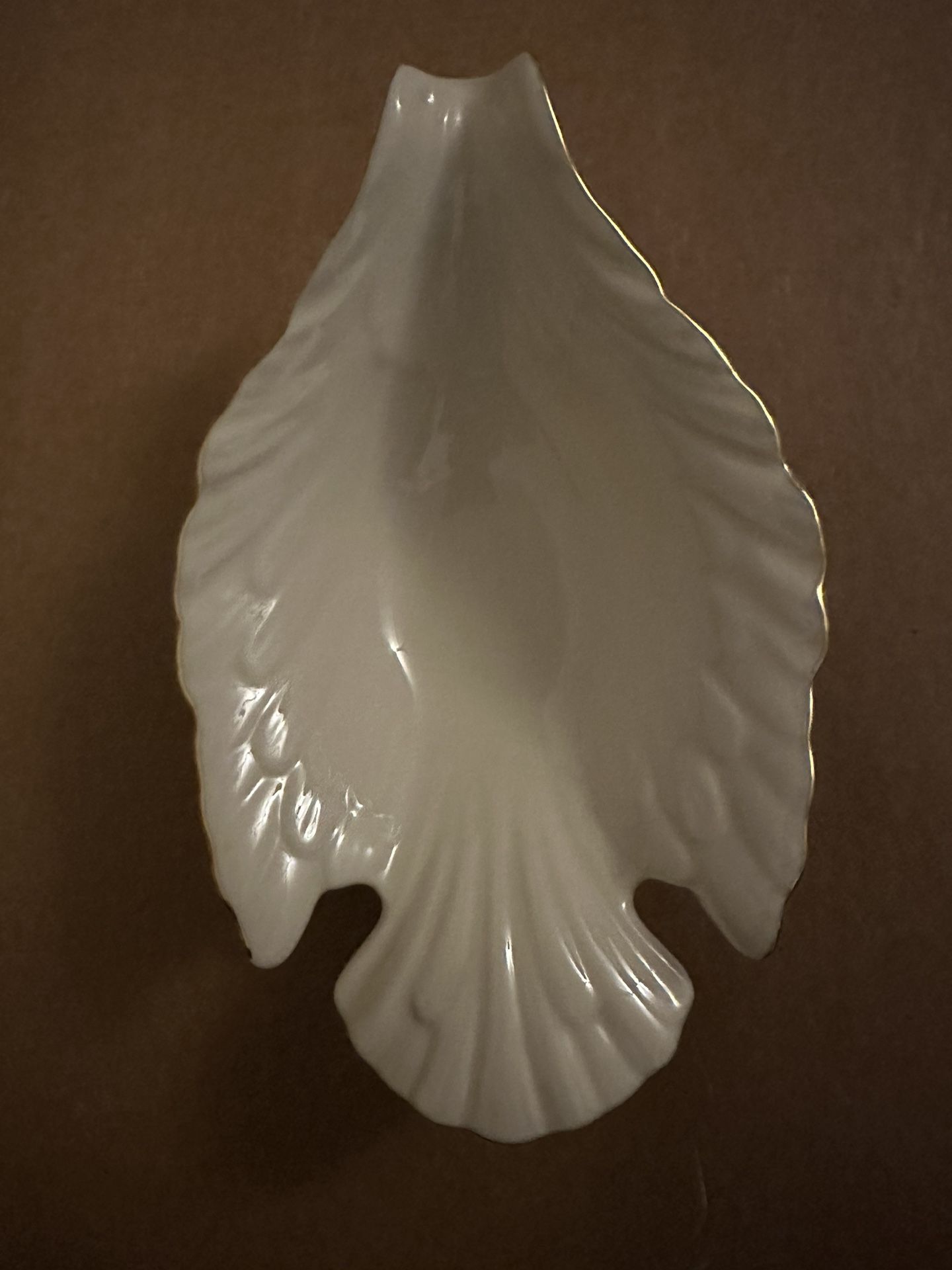 Lenox Bone China Dove Bird Candy Dish Marked "Special" Made In USA Platinum Rim