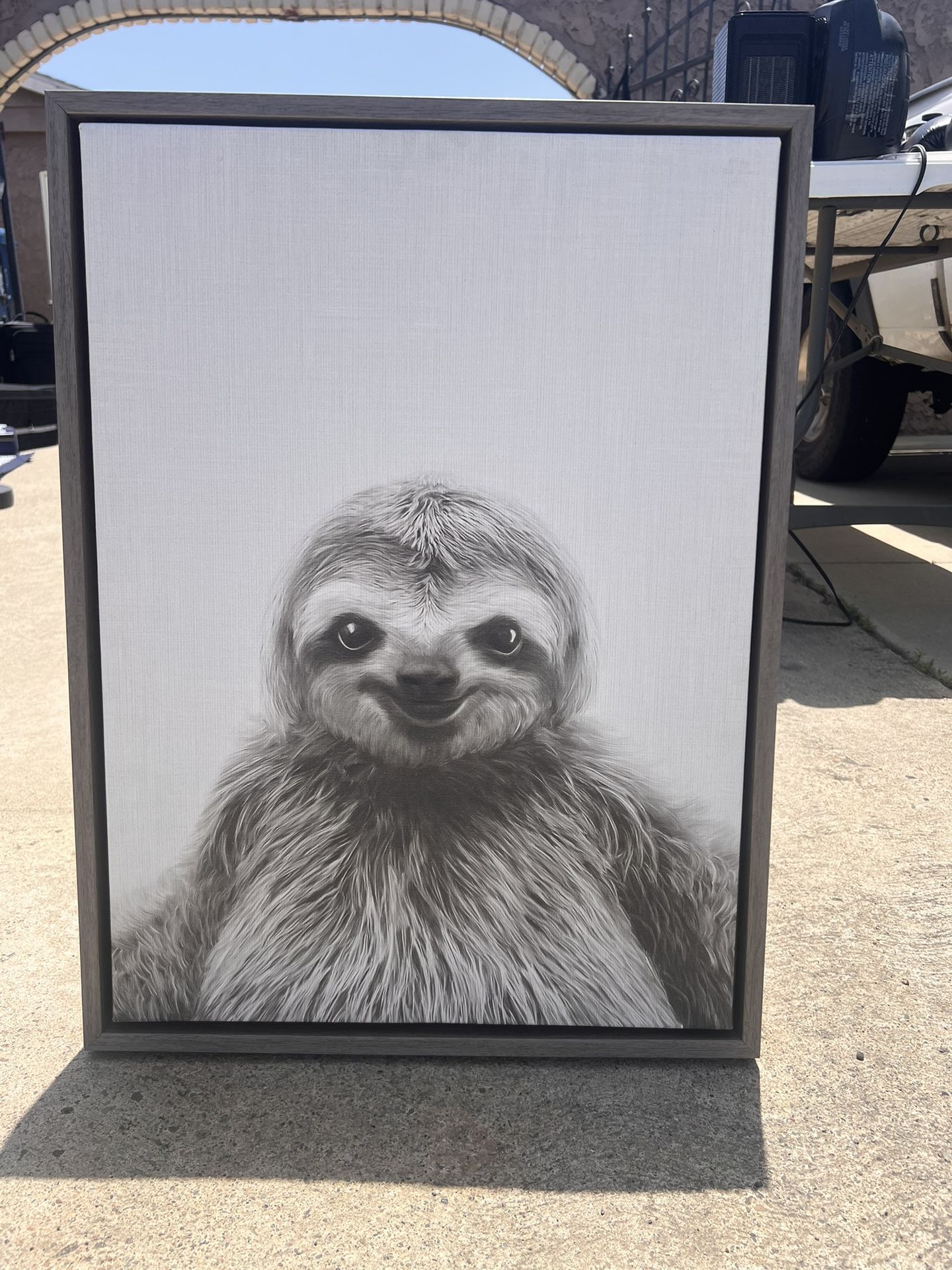 Sloth Canvas Wall Art
