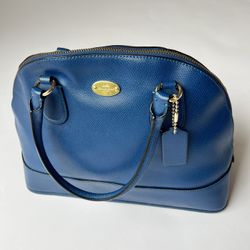 Coach Blue Bag And Wallet 
