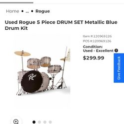 Rogue 5 Pice Junior Drumset