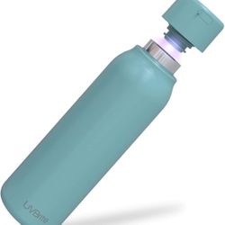 Self-Cleaning UV Water Bottle - 18.6 oz Insulated Stainless-Steel Rechargeable & Reusable Purifying Bottle - Sterilization & Travel-Friendly - BPA Fre