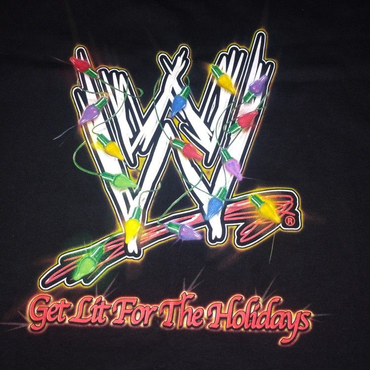 WWE 2004 "Get Lit For Holidays" Size XL Wrestlemania XXL