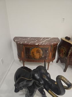 Antique Chest With Drawers Marble Top