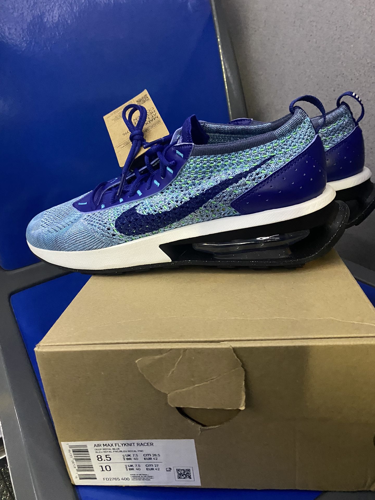 Air max 27 on sale flyknit racer blue