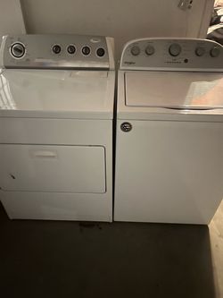 Whirlpool washer and gas dryer