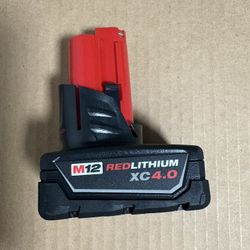 Milwaukee M12 Battery 4.0 New Open Box 