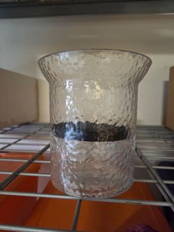 Candle Holder with room to deco if wanted 6x6, textured, New $6.00 ea have several