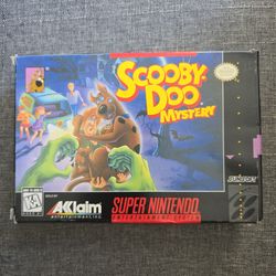 Super nintendo scooby doo mystery in box