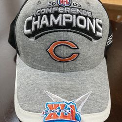 Chicago Bears NFC Champions Hat. Bright Colors. Like New. 
