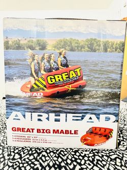 GREAT BIG MABLE 1-4 RIDERS • 85" x 93" DEFLATED SIZE 1-4 PASSAGERS • 2,1 m x 2,3 M TALLLE DÉCONFLE