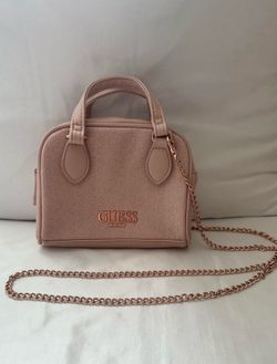 Guess Pink Purse with Gold chain