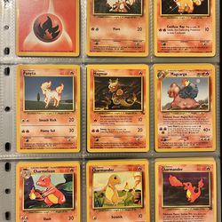 Binder Collection of 108 Vintage Pokemon Cards in Near Mint Condition