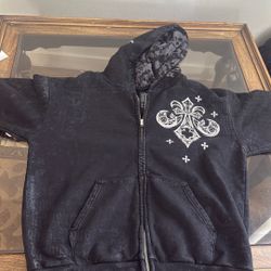 AFFLICTION LIVE FAST sweater black size large 