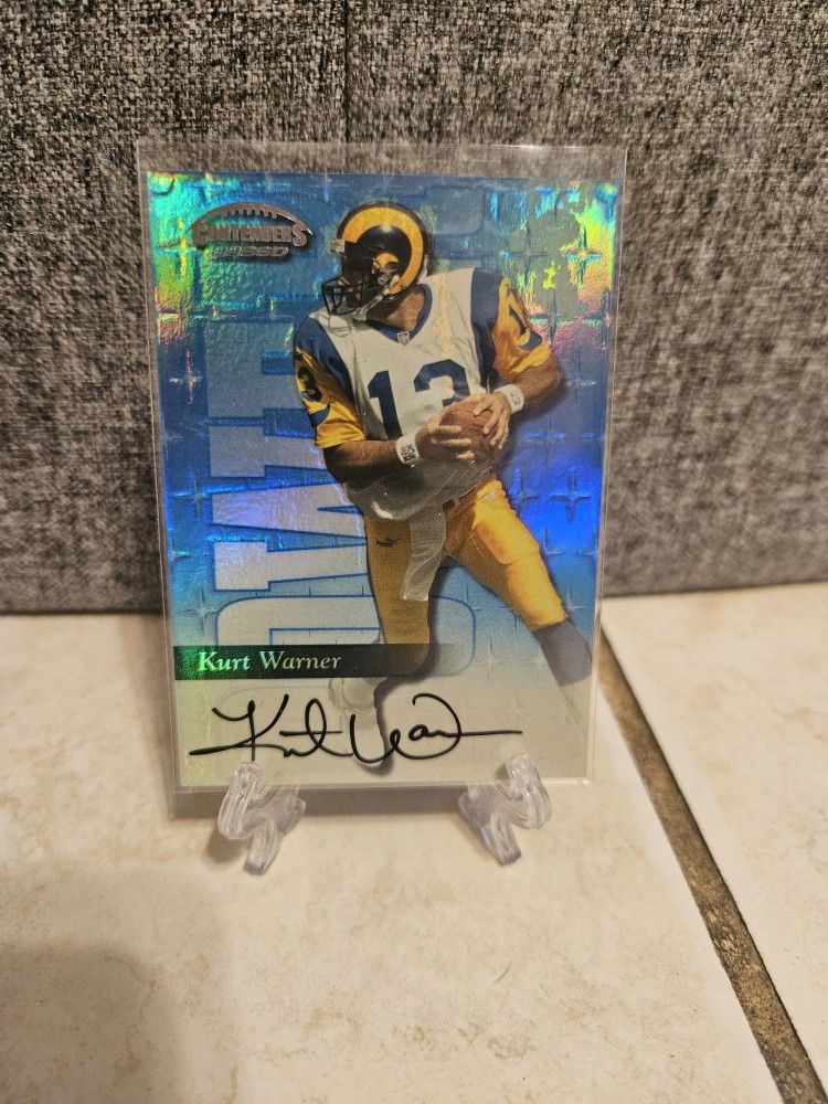 Ssd Power Blue Playoff Contenders Kurt Warner /50