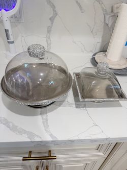 Glass serving $15 for both used sold as is