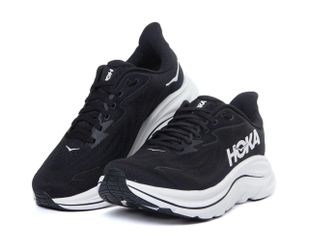 NEW HOKA Women’s Clifton 10 Wide Size 10 Black/White Running Shoes – New in Box
