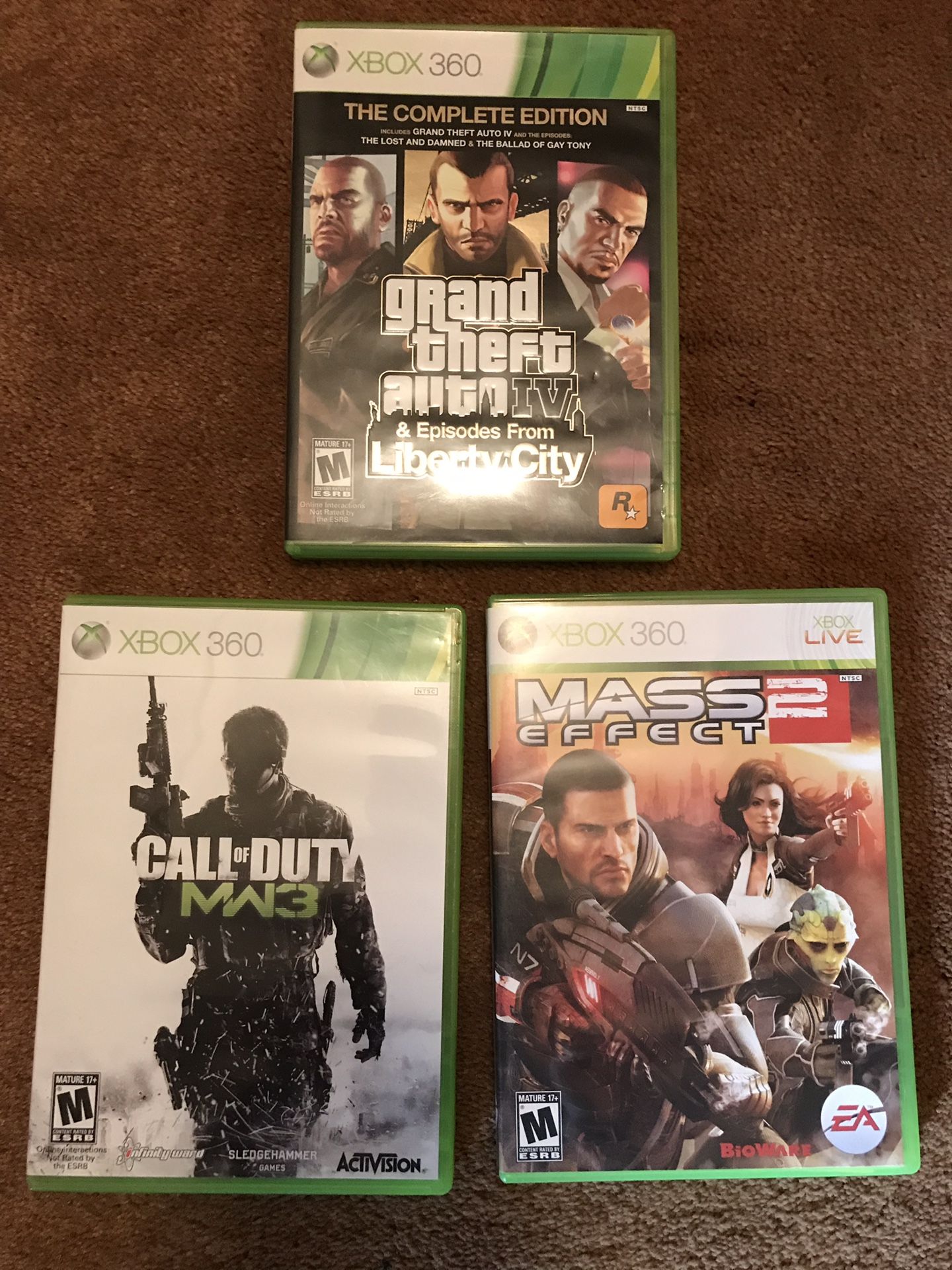 3 Xbox 360 games