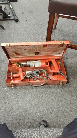 Milwaukee 1/2" drill w/ right angle attachment