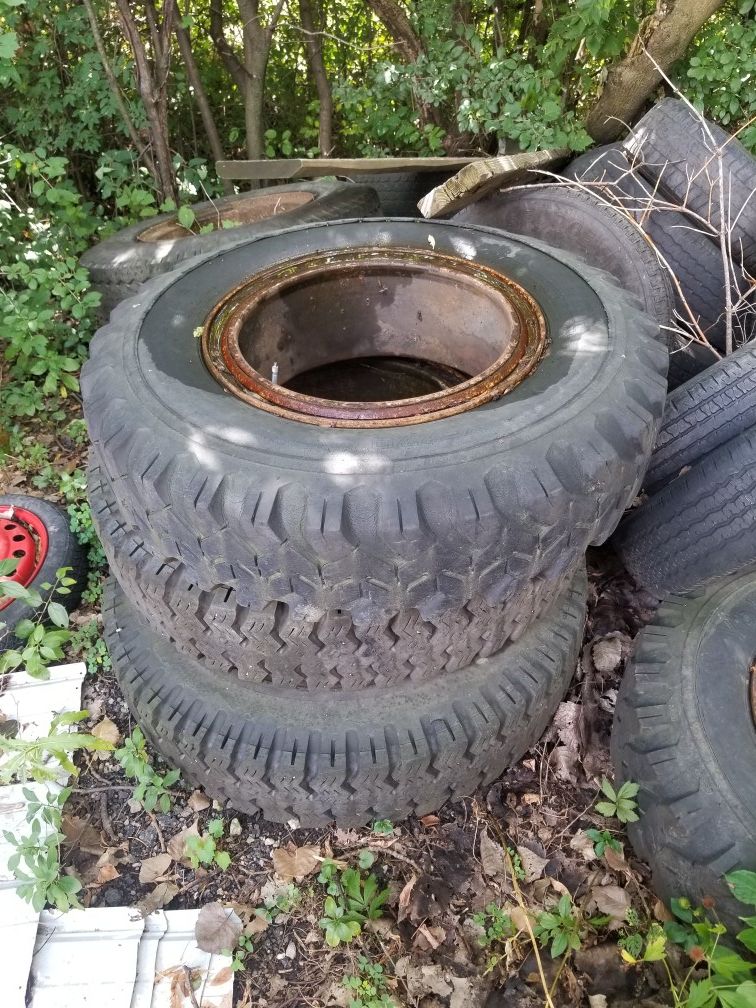 Tractor tires. Six of them