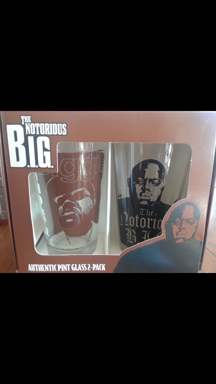 The NOTORIOUS BIG •2007- Pint Glass 2 Pack