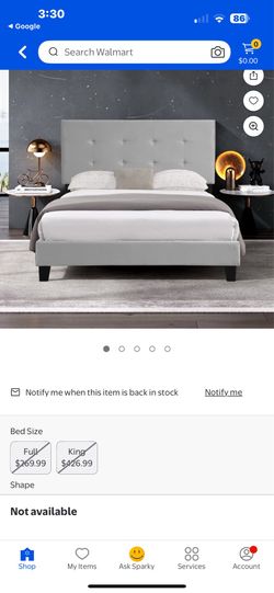 Flat form gray full bed