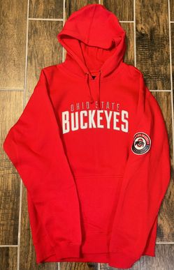 Ohio State Buckeyes Men's Large Hoodie  Red J. America Pullover Long Sleeve